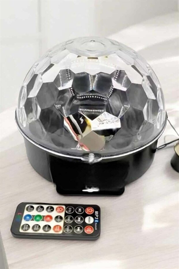 Multicolor desktop disco ball with bluetooth and remote control - 3