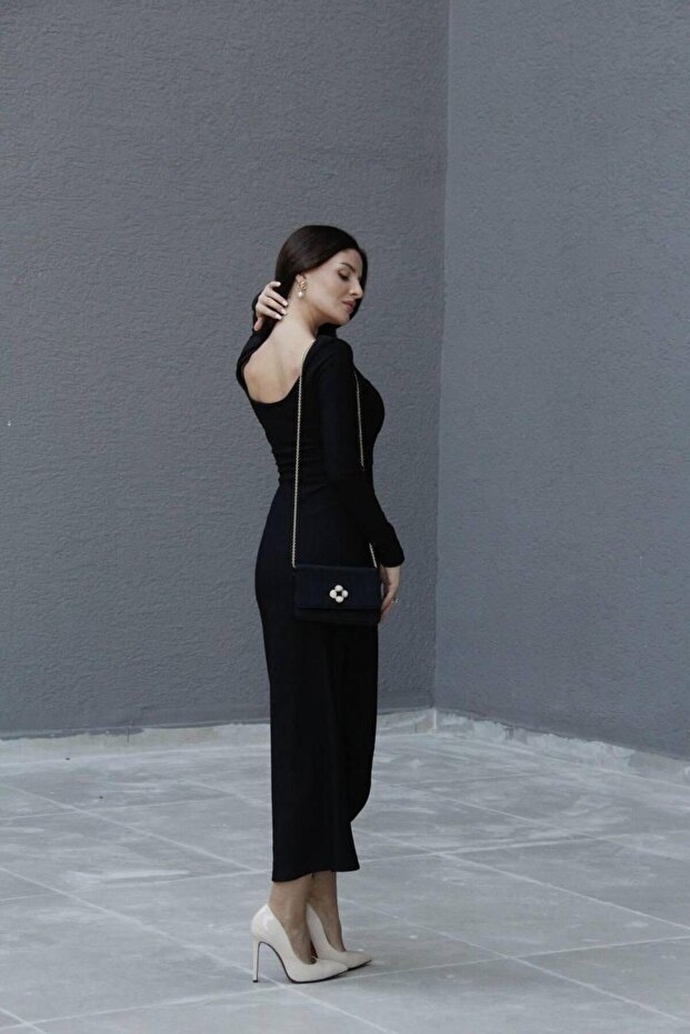 Siyah elbise - 4