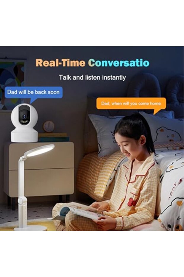 Smart 360º Security Camera — Remote View, Two-Way Audio, Human Detection, Night Vision, and Multi - 6