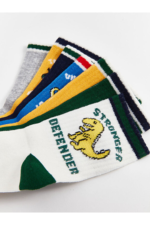 Sparkling Selections from Shining Store |   Patterned Boys' Socks, Pack of 7 - 3