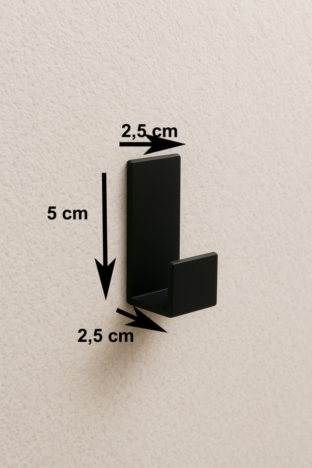 4 Adet Kapı Arkası Güçlü Yapışkanlı Plastik Çok Amaçlı Pratik Askı Havlu Askılık - 4