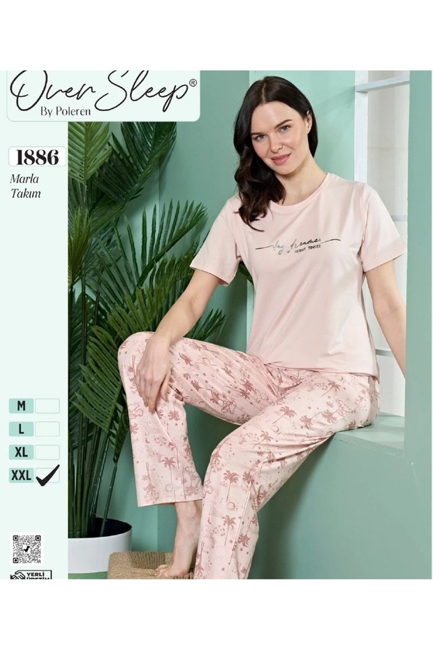 Marla Fabric Short Sleeve Women's Pajama Set
