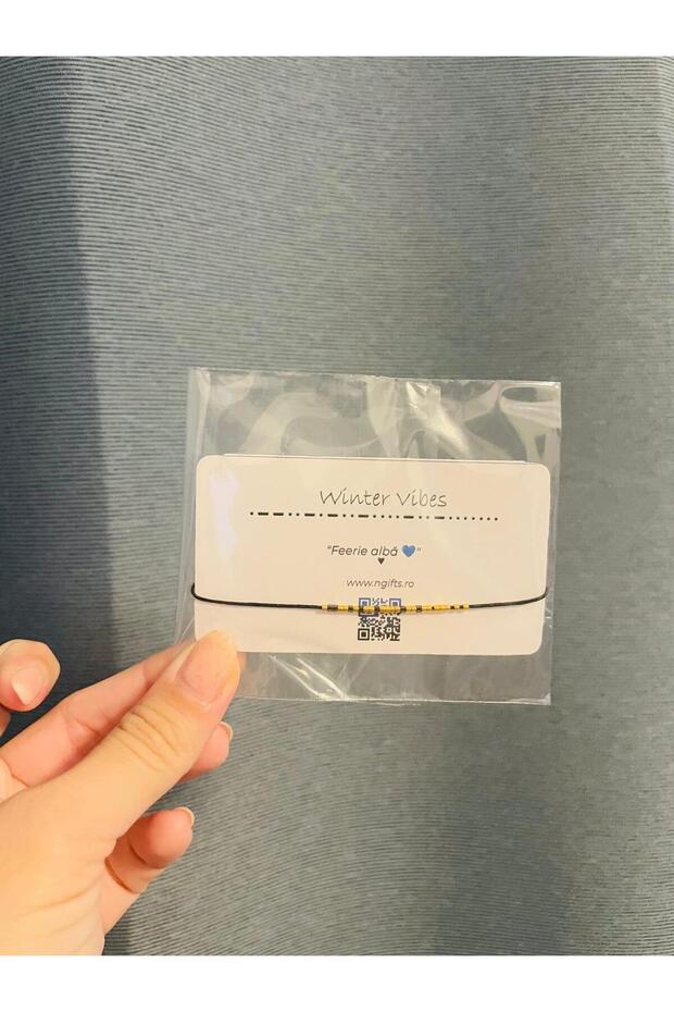 Morse Code Bracelet - Winter Vibes - 1