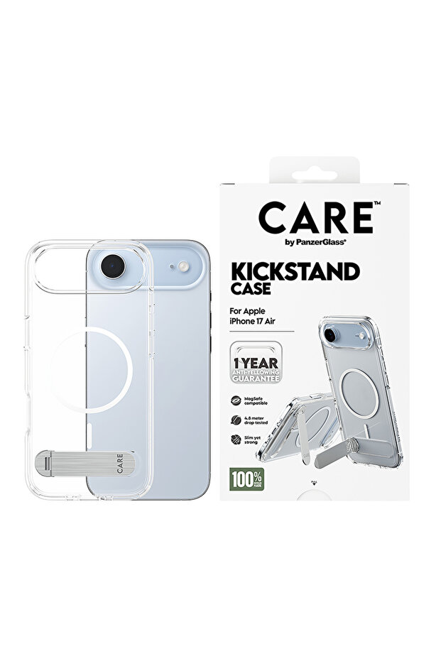 حافظة CARE Features مع حامل Magsafe لهاتف iPhone 17 Air - شفاف