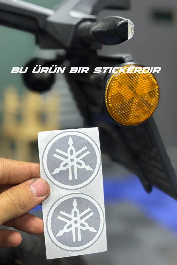 5Cmx5Cm Sticker Label for Yamaha Motorcycle Group Cat's Eye Reflector (2 Pieces)