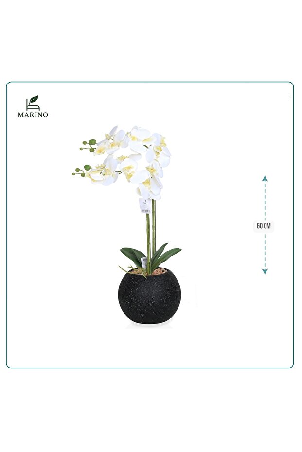 شجرة وردة اوركيدا صناعية عالية الجودة 60 سم - 1