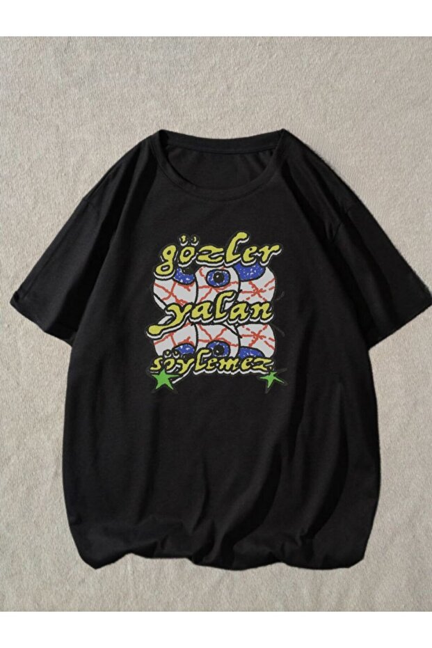 أسود للجنسين مقاس كبير Dtf - 1