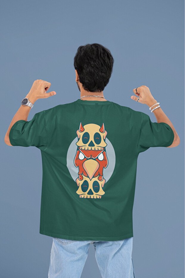 Men's Zzz Only Back Transfer Printed Round Neck Short Sleeve T-Shirt
