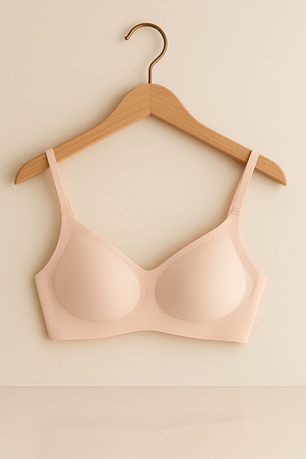 Nude Color Laser Cut Unlined Unlined Seamless Luxury Women's Bra - Non-Marking and Comfortable