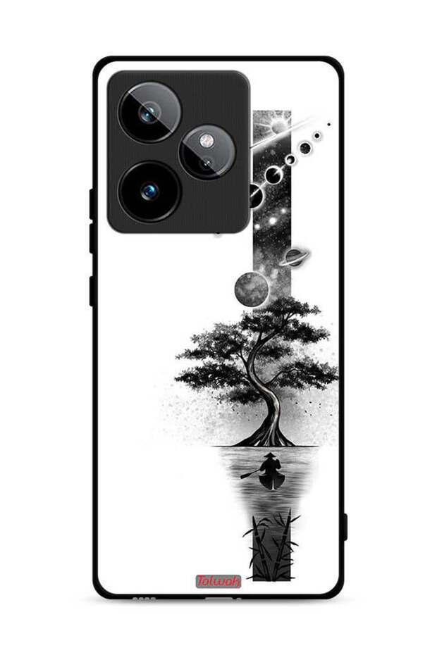 غطاء حماية لهاتف Realme GT 7 5G برسومات الأرض والفضاء