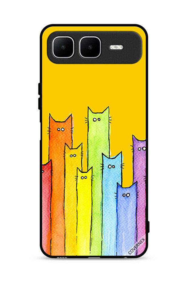 غطاء حماية لهاتف Infinix Smart 10 Plus بتصميم دمية قطة