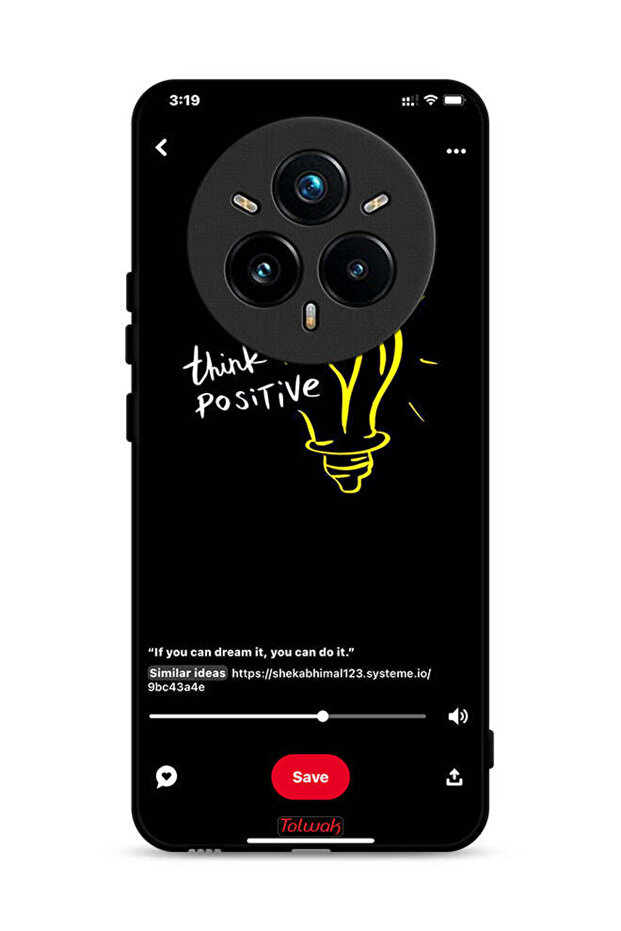 غطاء حماية لهاتف Realme 14 Pro Plus 5G - Think Positive