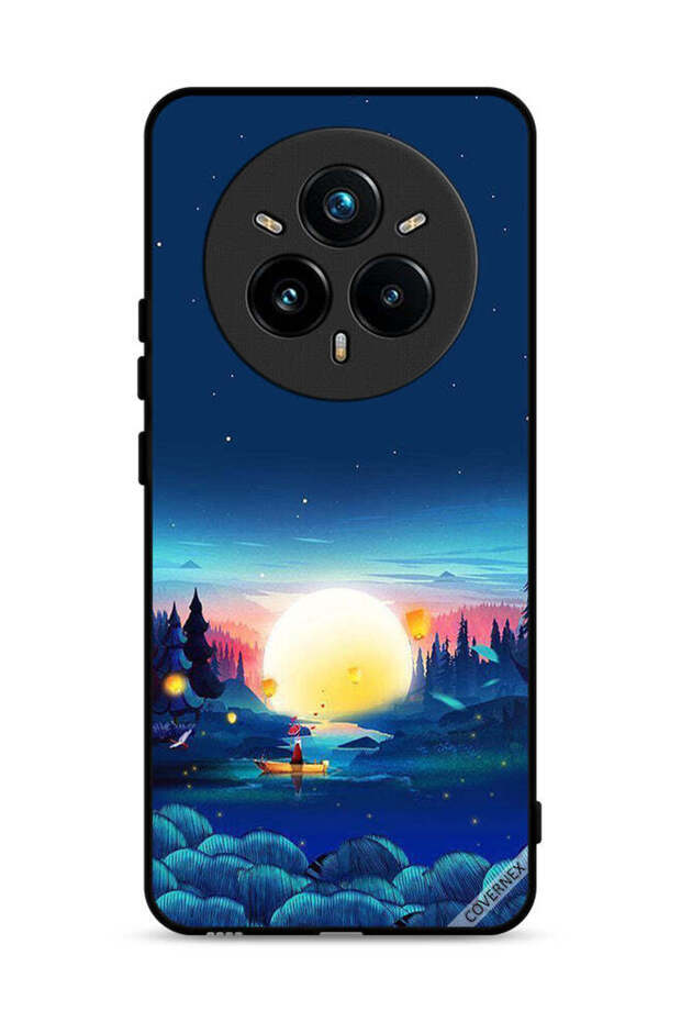 غطاء حماية لهاتف Realme 14 Pro Plus 5G بمنظر غروب الشمس