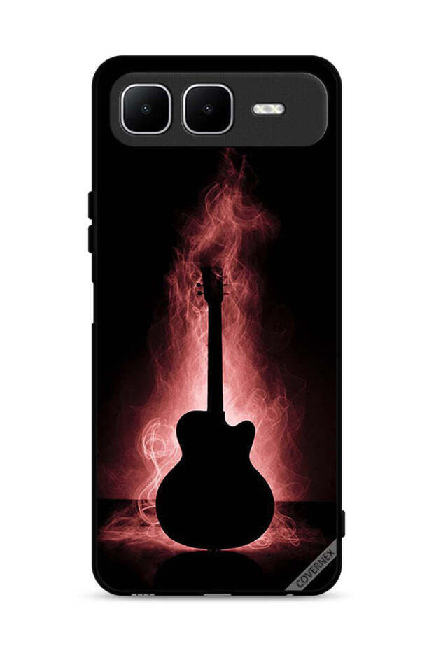 غطاء حماية لهاتف Infinix Smart 10 Plus بتصميم انعكاس الجيتار