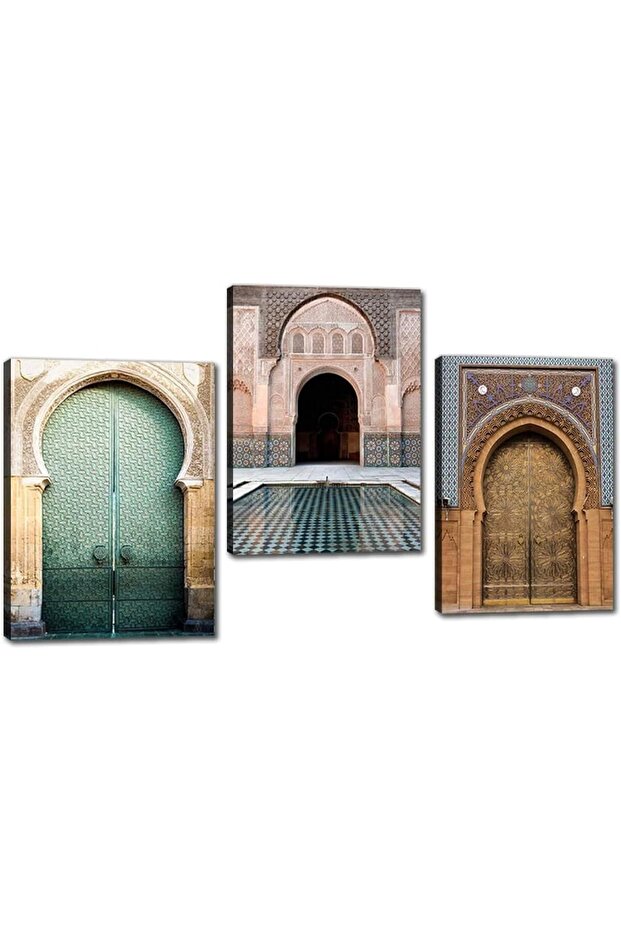 Moroccan Arch Canvas Artwork - Retro Design by Today Idea