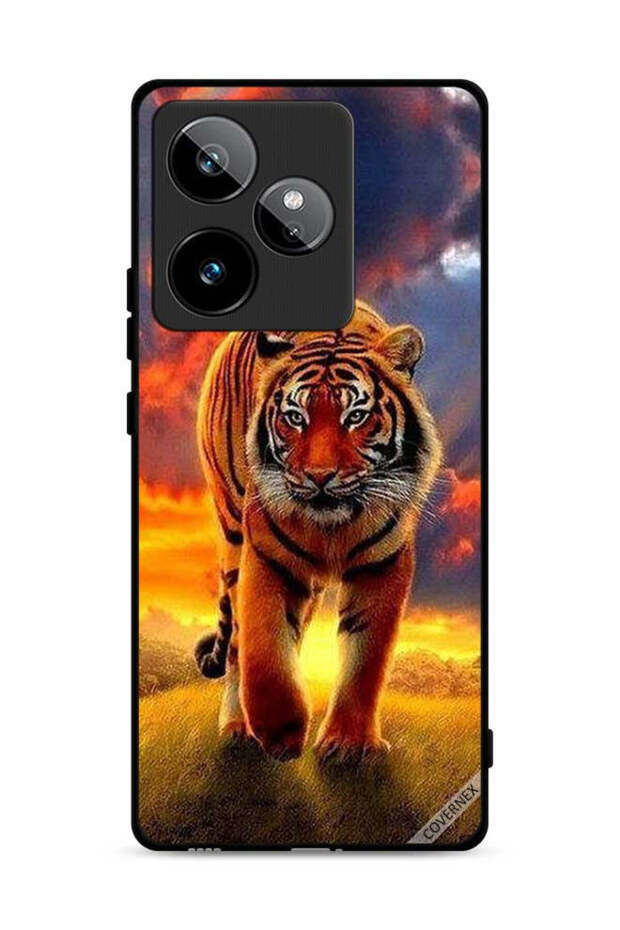 غطاء حماية لهاتف Realme GT 7T 5G بتصميم Cheetah Walking