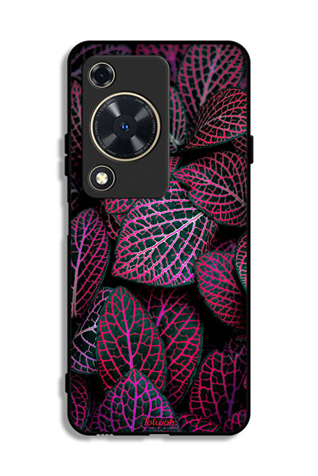 غطاء حماية لهاتف هواوي نوفا Y63 بنقشة أوراق سالجا