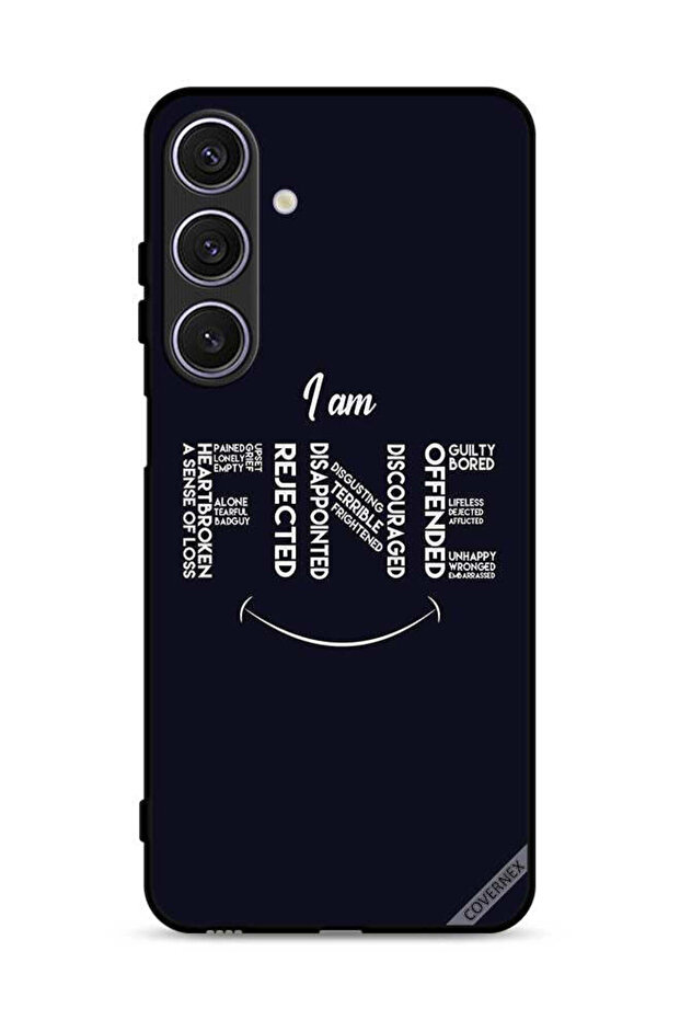 Samsung Galaxy A17 Protective Case Cover Calligraphy I Am Fine