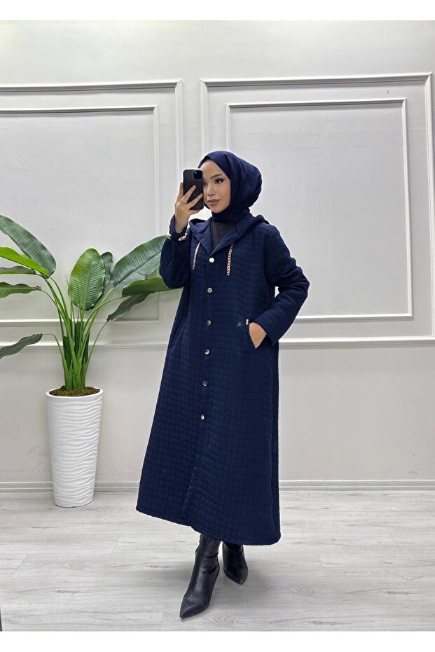 KAPİTONE DÜĞMELİ MONT - 1