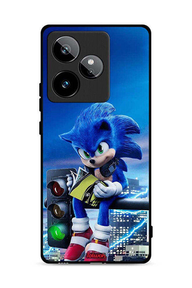 غطاء حماية لهاتف Realme GT 7 5G بطبعة سونيك ريدينج