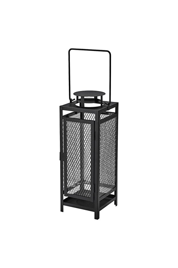 BERGGRAN Lantern for pillar candle, in/outdoor anthracite, 34 cm