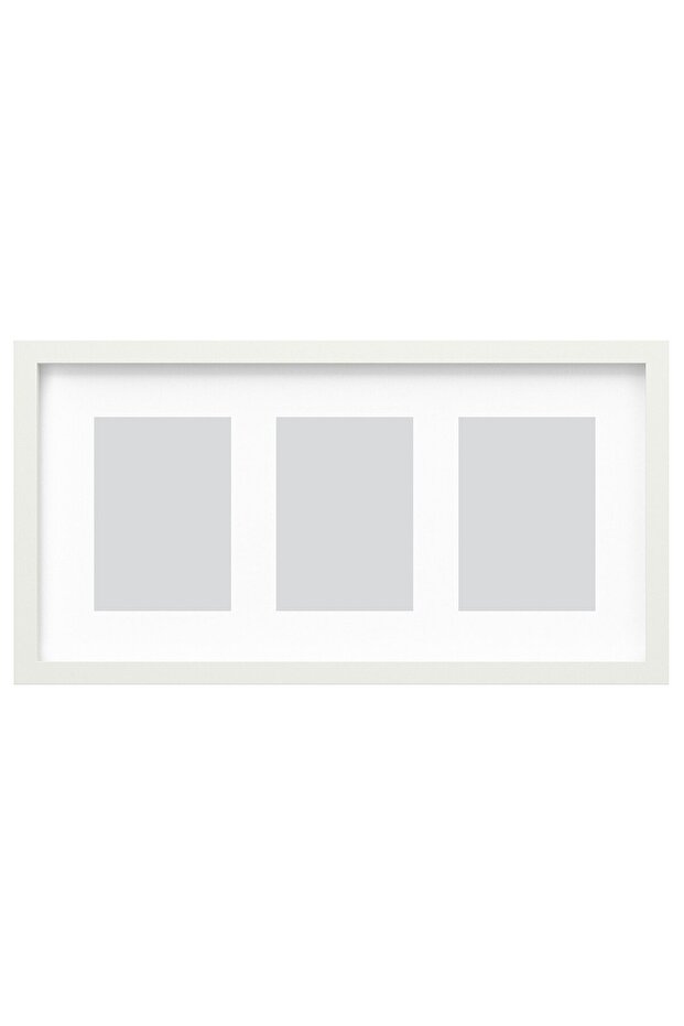 RÖDALM Frame for 3 pictures, white, 55 x 28 cm