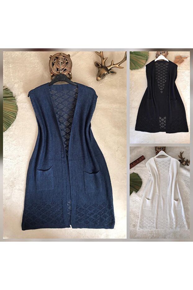 3 Pieces Thin Knitted Mom Vest