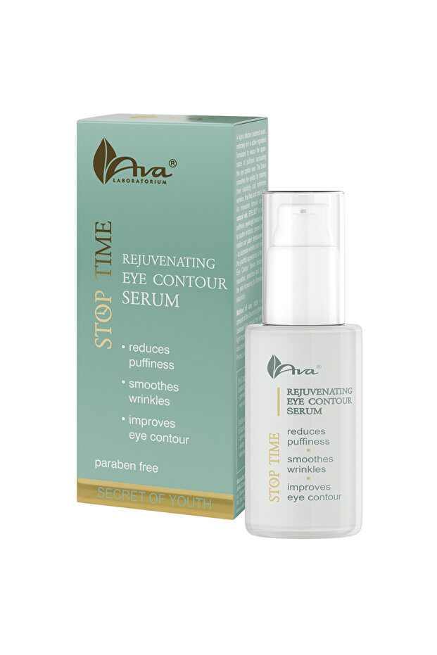 Ava Stop Time Renewing Eye Contour Serum 30ml | Reduces Eye Wrinkles and Puffiness | Anti-Aging Eye Treatment - 1