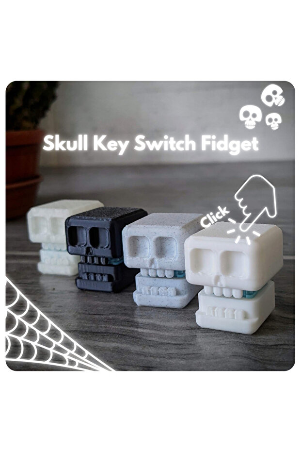 Kafatası Anahtarı Switch Fidget Oyuncak (+Anahtarlık) - 2