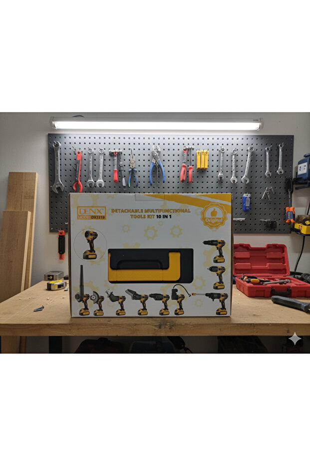 DX3319 10-in-1 Multi-Tool Kit - Cordless and Interchangeable with Battery - 1