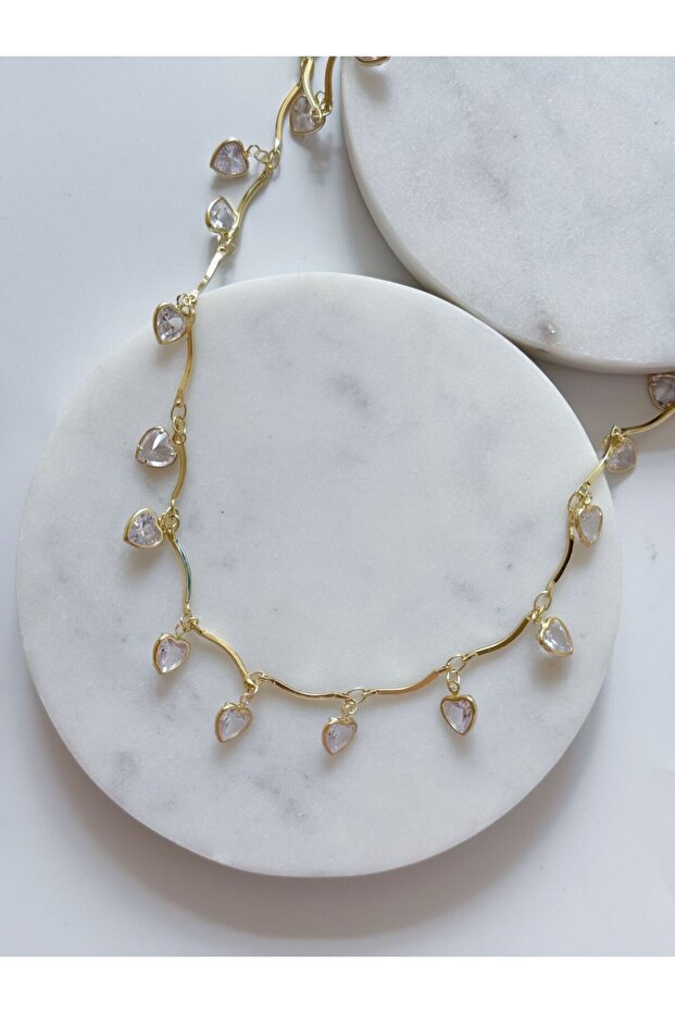 Steel Heart Chain Necklace