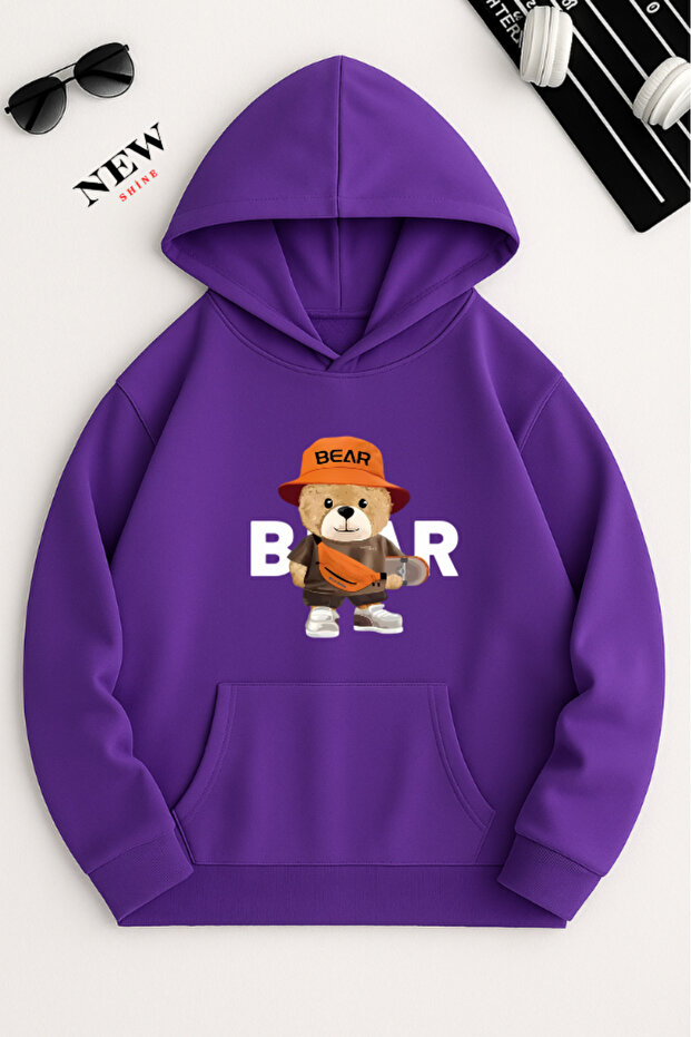 Bear Printed Sweatshirt - 1