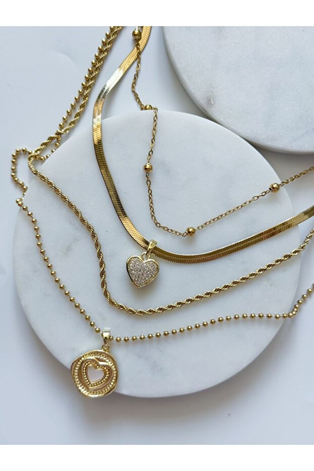 ÇELİK ÇOKLU KOLYE SETİ - 1