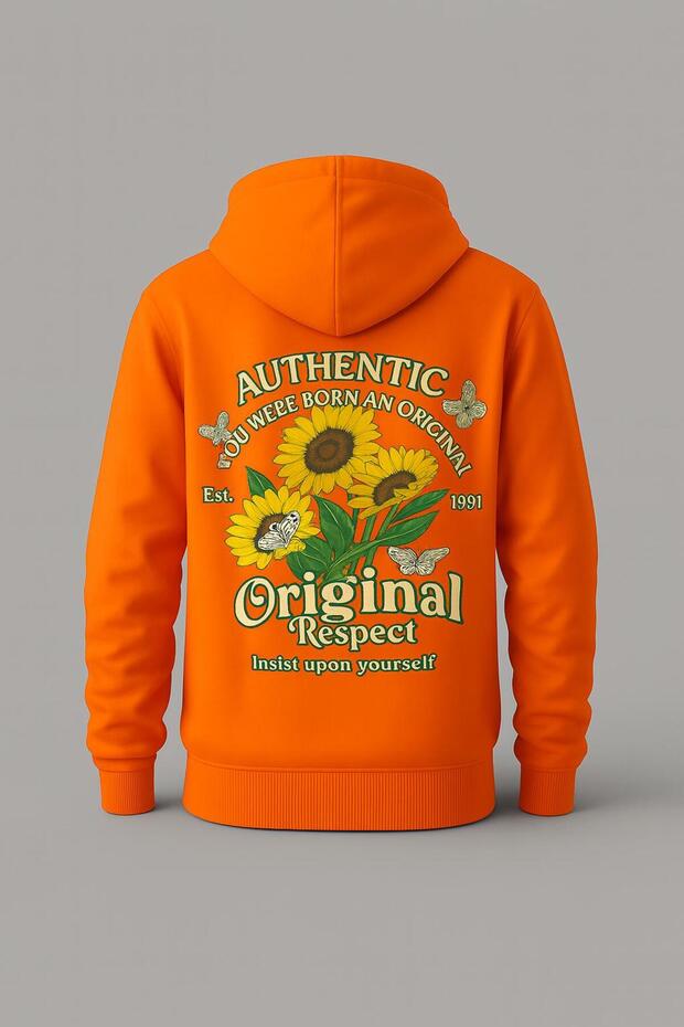 Sunflower Printed Hooded Sweatshirt – Unisex Casual Fashion