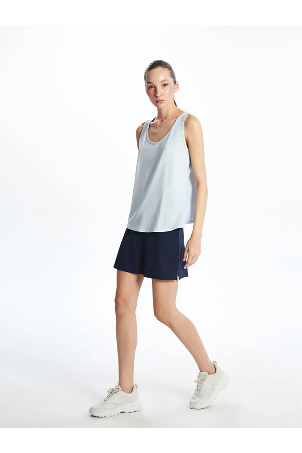 Beli Lastikli Spor Şort Etek - 8