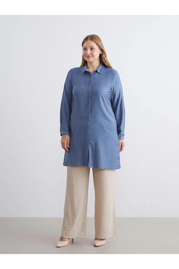 Regular Fit Kadın Gömlek Tunik - 2