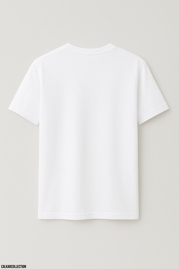 Unisex Oversize Baskısız Tshirt - 2