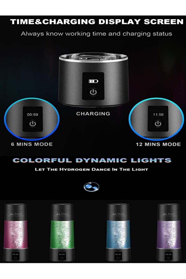 زجاجة مولد مياه الهيدروجين البيونيكية سعة 270 مل - 5