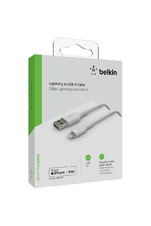 كابل BoostCharge Lightning إلى USB للمزامنة والشحن - 1