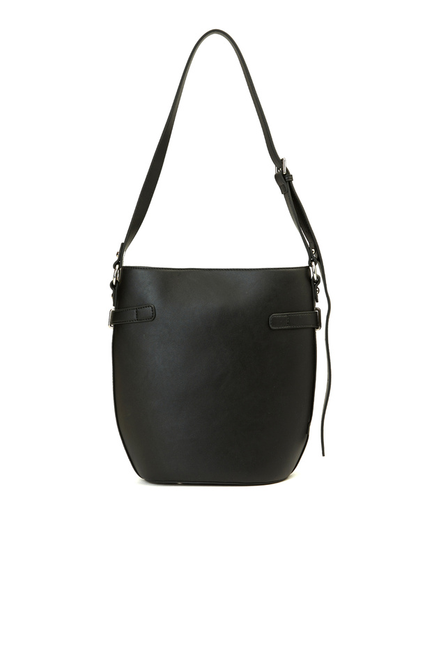 Siyah Kadın Postacı Çanta - 4