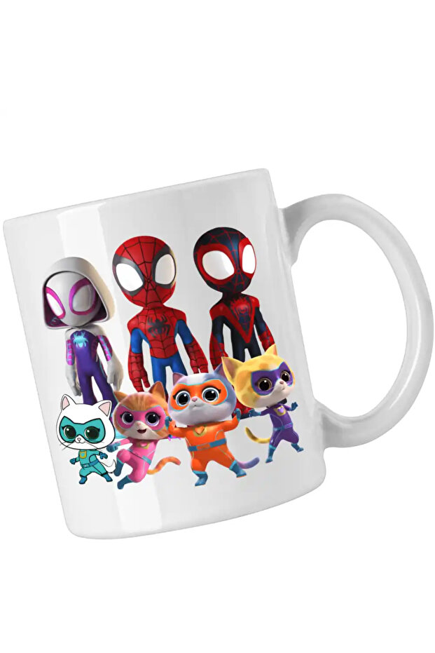 Spiderman Mug Spin Ghost Super Kittens - 1