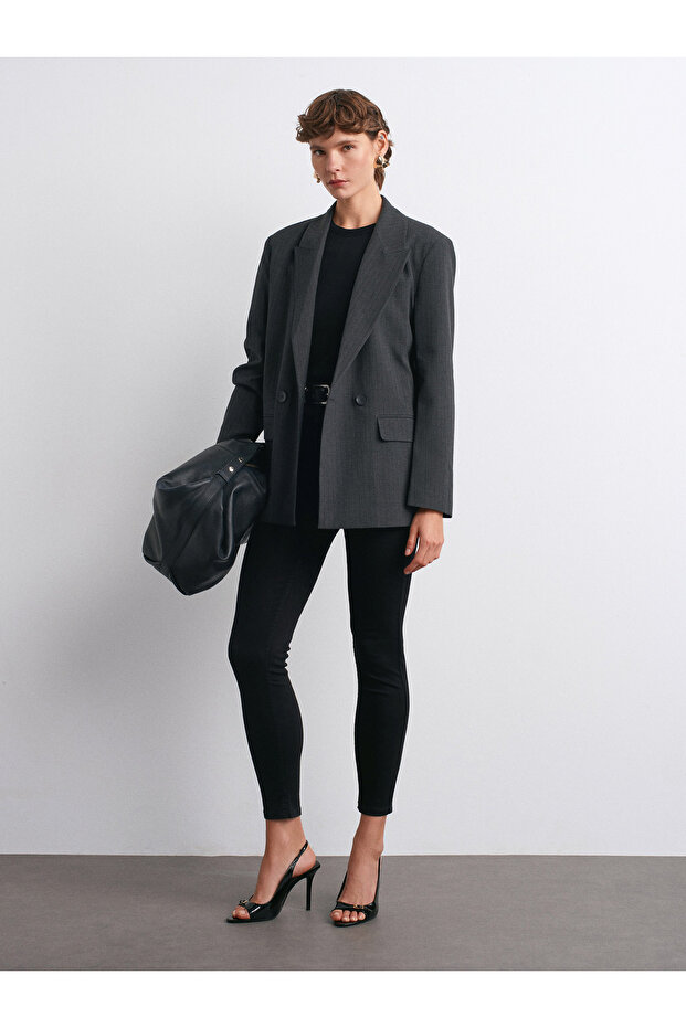 60767 Blazer Ceket-Antrasit - 3