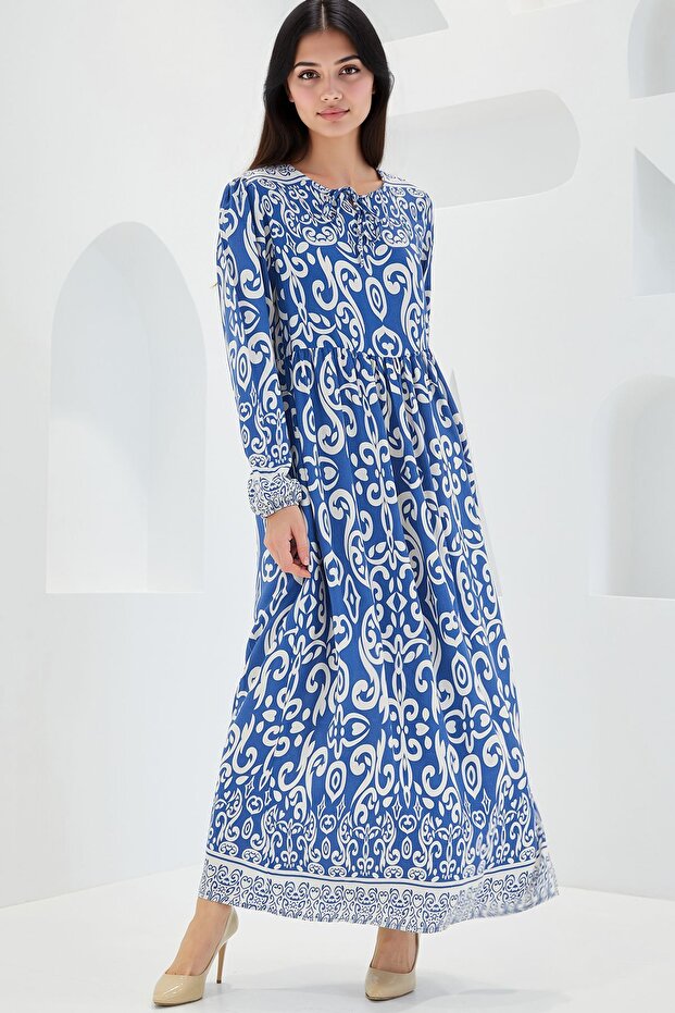 Rochie lungă cu model BDART - 3