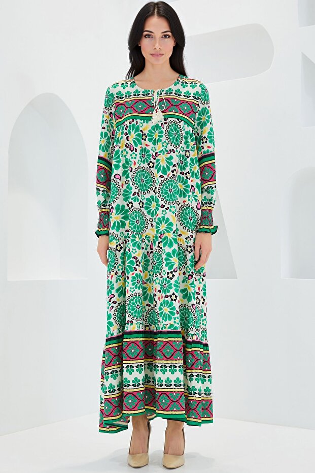 Rochie lungă cu model BDART - 2