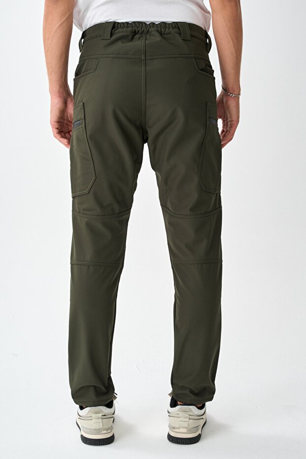 Soft Shell Wind, Water & Cold Proof Winter Tactical Pants with Fleece Inside E218 - 4