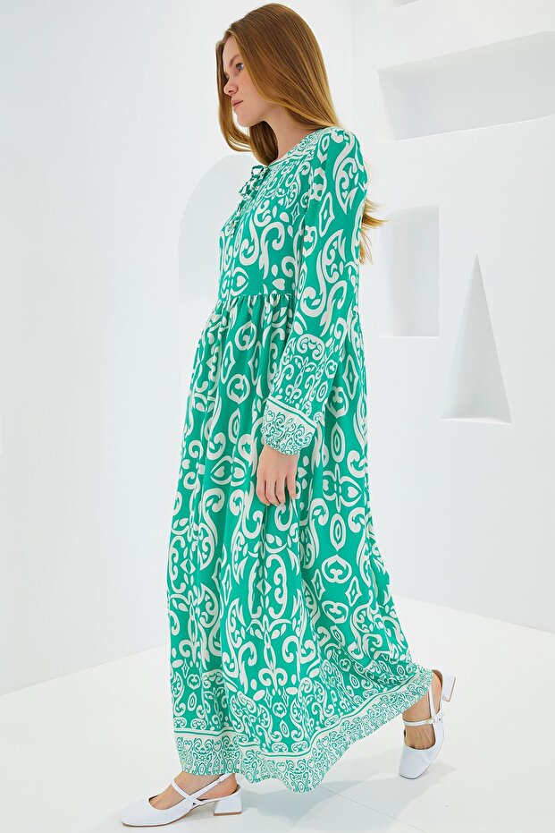 Rochie lungă cu model BDART - 3