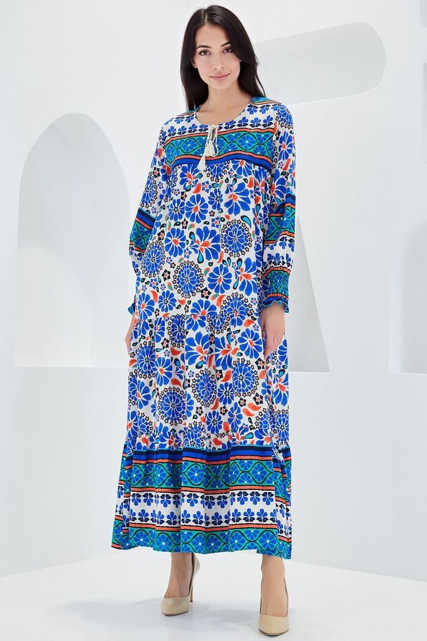 Rochie lungă cu model BDART - 4