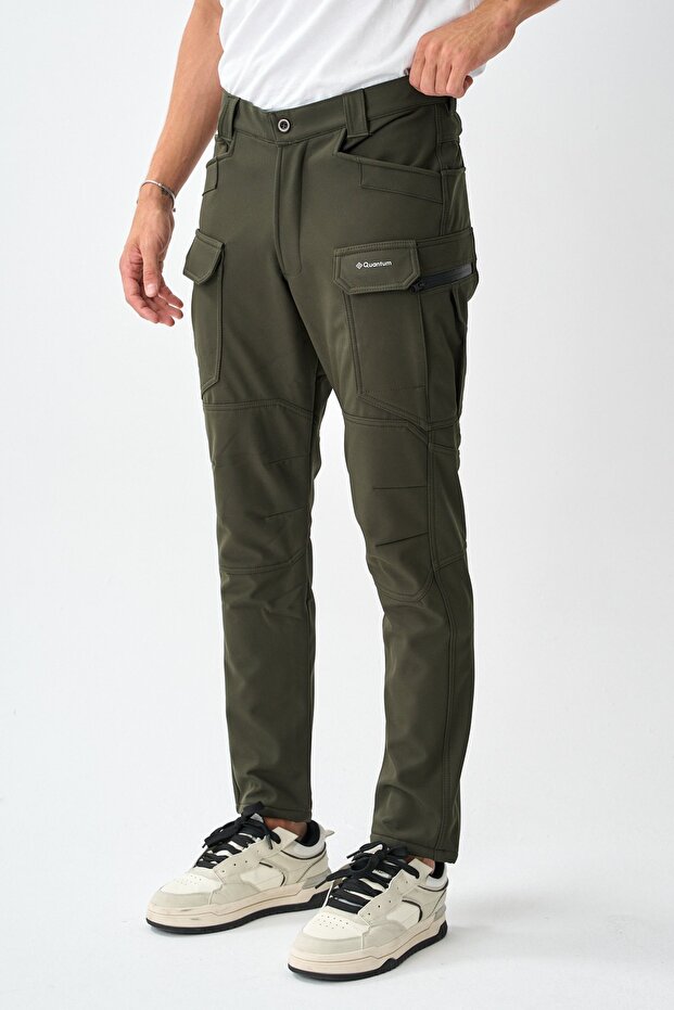 Soft Shell Wind, Water & Cold Proof Winter Tactical Pants with Fleece Inside E218 - 1