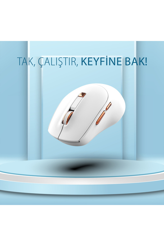 IWM-244R 2.4GHz Kablosuz Optik Mouse | Sessiz Tuşlar, 6D Fonksiyon | 800-1600 DPI | Tak-Çalıştır - 2