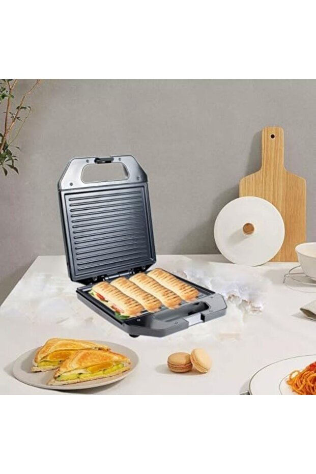 Sandwich Maker and Grill from with Dual Indicator, Temperature Control, Removable Drip Tray | 1 - 1